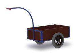 Rollcart Diableforce 150 kgplateau Lxl 700x425 mmpanneau de contreplaqué en résine phénoliqueconteneur en boisRAL50102 rouesbandage pneumatique