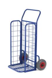 Rollcart Diable pour caisses pliable, force 150 kg, air bandage