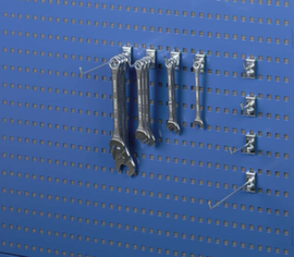 Treston Assortiment de titulaires pour plaque de rangement perforée