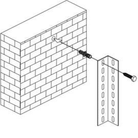 META Fixation au mur pour rayonnage rapporté