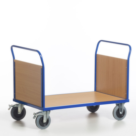 Rollcart Chariot à double ridelle, force 500 kg, plateau longueur x largeur 850 x 500 mm