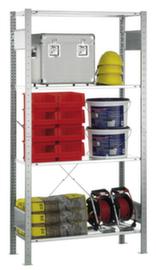 SCHULTE Rack de stockage sans vis MULTIplus-Pack, hauteur x largeur x profondeur 2000 x 1000 x 400 mm, 4 tablettes