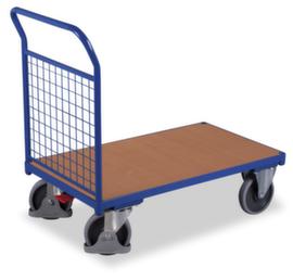 VARIOfit Wagon à parois de bout de grille, force 500 kg, plateau longueur x largeur 1030 x 600 mm