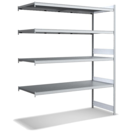 Rayonnage grande largeur avec tablettes en bois ou acier