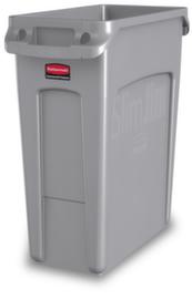 Rubbermaid Collecteur de recyclage Slim Jim® avec conduits d'air, 60 l, gris