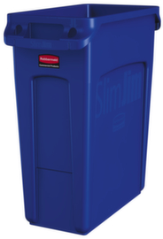 Rubbermaid Collecteur de recyclage Slim Jim® avec conduits d'air, 60 l, bleu