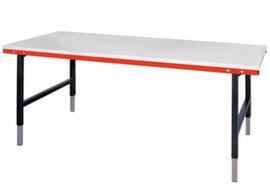 Rocholz Table d'emballage réglable en hauteur 2000, largeur x profondeur 2000 x 920 mm