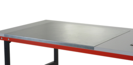 Rocholz Support en acier inoxydable 2000 pour table d'emballage, largeur x profondeur 1000 x 800 mm