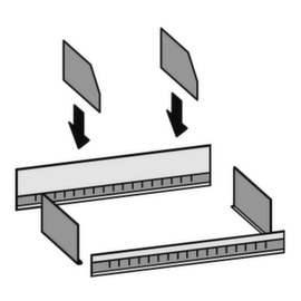 hofe Dump Divider pour rayonnage sans boulons