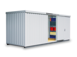 S&auml;bu Conteneur de stockage isol&eacute; avec sol livr&eacute; mont&eacute;