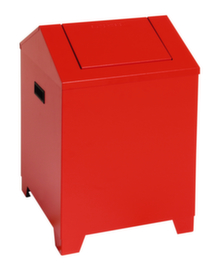 stumpf Nettoyage d'une boîte de laine, 45 l, RAL3000 rouge vif