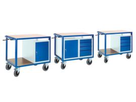 Rollcart Chariot bloc-coffre à hauteur réglable