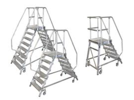 Krause Escalier mobile STABILO® Professional avec 4 roulettes pivotantes
