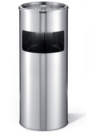 Durable Cendrier poubelle en acier inoxydableHxØ 620x260 mm17 lcorps brosséforme de colonne