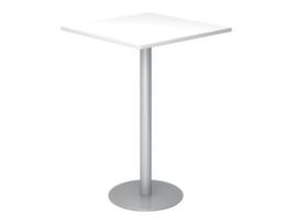 Table haute, largeur x profondeur 800 x 800 mm, panneau blanc
