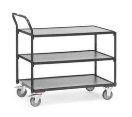 fetra Chariot à plateaux GREY EDITION 850x500 mm, force 300 kg, 3 plateaux