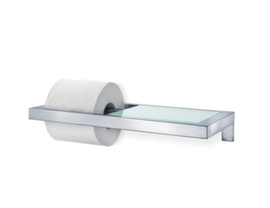 Blomus Porte-rouleau de papier toilette Menoto avec étagère, acier inoxydable