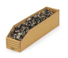 Raja bac compartimentable en carton, profondeur 401 mm, marron