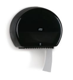 Distributeur de papier toilette pour grands rouleaux, plastique, noir