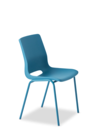 rbm Chaise coque en plastique Ana avec piètement coloré, teal blue