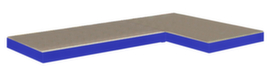 Plancher en aggloméré pour l'étagère d'angle de stockage à gauche ou à droite, largeur x profondeur 890 x 490 mm