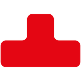 EICHNER Symbole à coller, forme en T, rouge