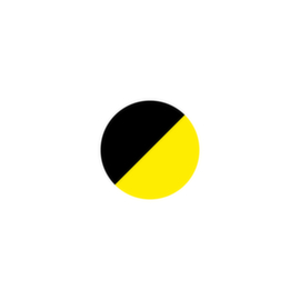 EICHNER Symbole à coller, cercle, jaune/noir