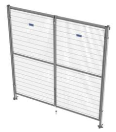 TROAX Porte à battants pour grille de protection de machine, hauteur x largeur 1400 x 2000 mm