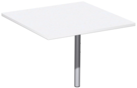 Gera Angle de liaison anguleux Milano 90° pour piètement 4 pieds, largeur x profondeur 800 x 800 mm, plaque blanc