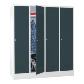 PAVOY Armoire vestiaire Basis avec 4 compartiments, largeur de compartiment 400 mm