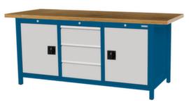 Bedrunka + Hirth Établi avec piètement en plusieurs coloris et différents panneaux