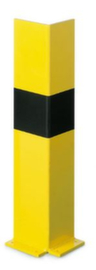 Butée de protection en jaune/noir pour angles et montants, hauteur 800 mm