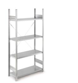 Rack de stockage sans vis ISIPACK©, hauteur x largeur x profondeur 2000 x 1060 x 335 mm, 4 tablettes