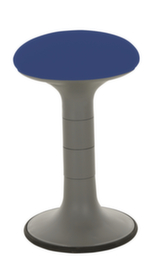 Lotz Tabouret avec effet oscillatoire, assise bleu royal