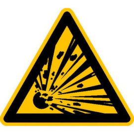 Signe d'avertissement SafetyMarking® contre les substances explosives