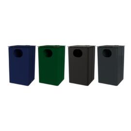 Cendrier poubelle avec toit de protection