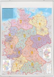 Franken Carte des codes postaux de l'Allemagne, hauteur x largeur 1380 x 980 mm