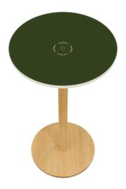 Paperflow Table haute ronde Woody, Ø 600 mm, panneau vert