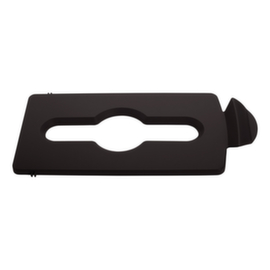 Rubbermaid Couverture Slim Jim® pour station de recyclage, noir