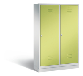 C+P Armoire vestiaire Classic avec 4 compartiments dont 2 verrouillables ensemble, largeur de compartiment 300 mm