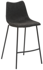 Mayer Sitzmöbel Tabouret de bar mySOLO, assise vintage noir