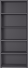 Rayonnage de bureau GW-AGENDA, largeur 800 mm, 5 HC, graphite