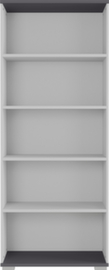 Rayonnage de bureau GW-PROFI 2.0, largeur 800 mm, 5 HC, gris clair/gris graphite
