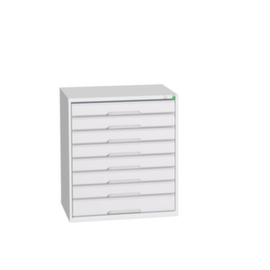 bott Armoire à tiroirs verso, 8 tiroir(s), RAL7035 gris clair/RAL7035 gris clair
