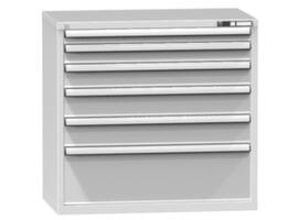 Armoire à tiroirs Topas C, 5 tiroir(s), RAL7035 gris clair/RAL7035 gris clair