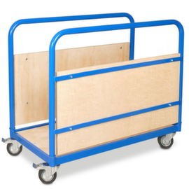 Chariot à ridelles longitudinales, force 250 kg, plateau longueur x largeur 945 x 445 mm