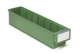 Treston Bac à bec pour rayonnage écologique BiOX, vert, HxLxl 82x400x92 mm
