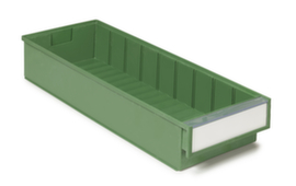 Treston Bac à bec pour rayonnage écologique BiOX, vert, HxLxl 82x500x186 mm