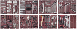 COMPLETO 541-t.Assemblage d'outils /8 pièces