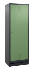 C+P Armoire vestiaire Evolo avec 2 compartiments avec 1 porte, largeur de compartiment 300 mm